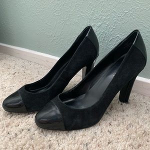 Lauren (Ralph Lauren) Black Suede Heels